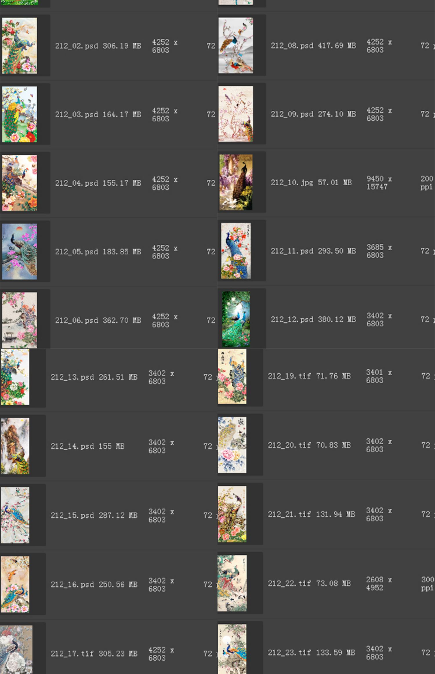 新中式工笔国画花开富贵牡丹孔雀古典欧式玄关装饰画素材图库