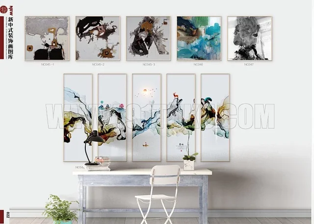 新中式装饰画图库